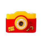 Цифровой детский фотоаппарат XOKO KVR-200 Christmas Limited Edition Dual Lens Red/Yellow + карта памяти 32 Гб