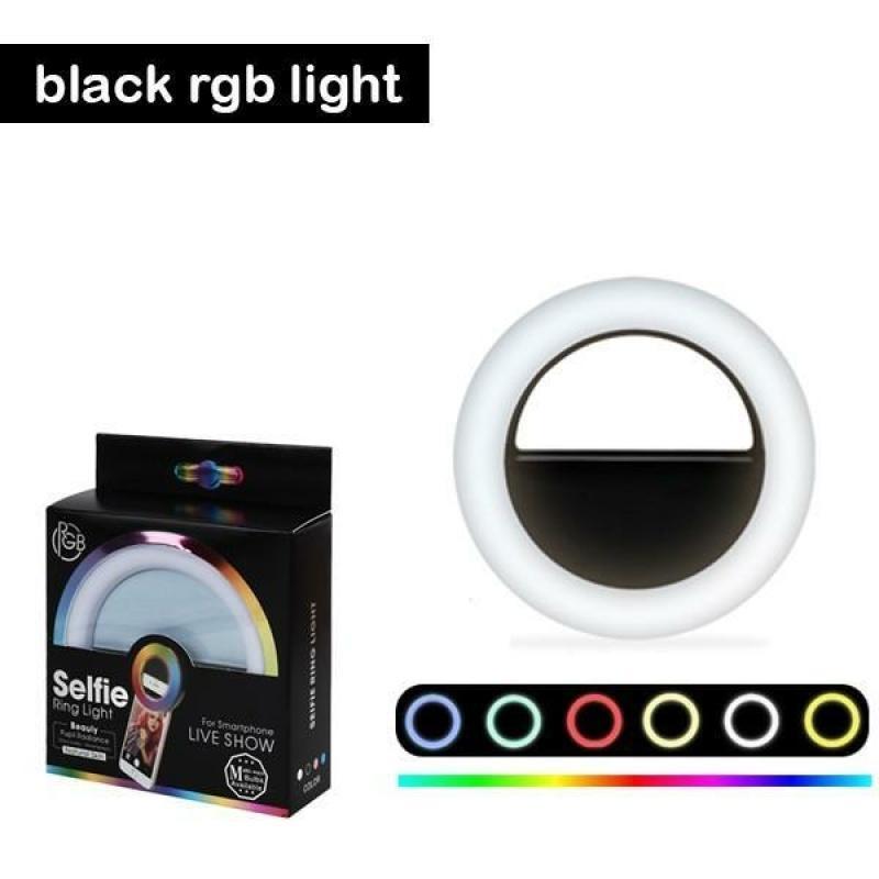 RGB Селфі кільце XOKO BS-007U Black RGB LED 9см