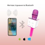 Беспроводной Караоке-Микрофон Optima Wster MK-5 Pink