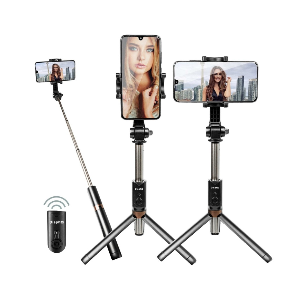 Трипод Dispho WS18002 Selfie Stick Tripod Bluetooth Black замовити в