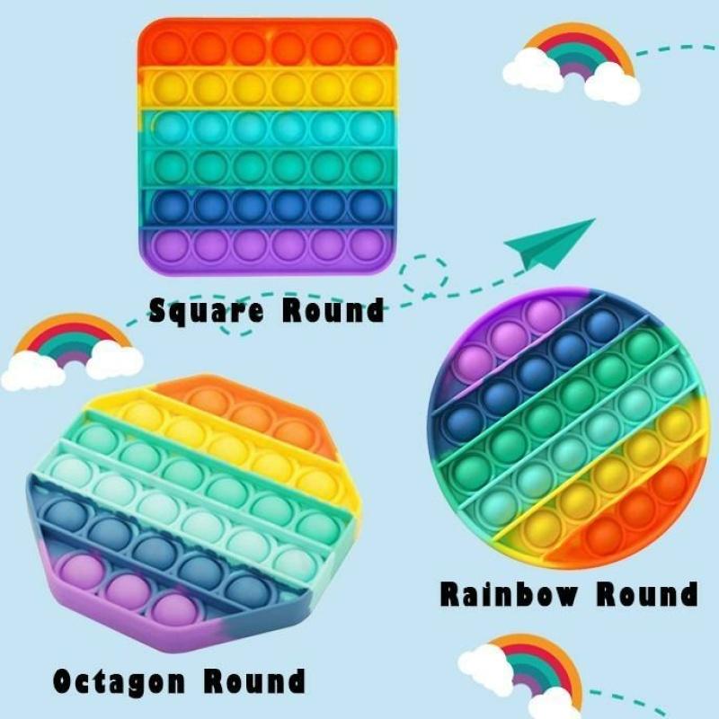 Іграшка антистрес Sibelly Pop It Rainbow Octagon