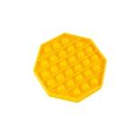 Набор 2 в 1: Игрушка антистресс Sibelly Pop It Единорог Glow in Dark + Mono Восьмиугольник Yellow