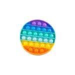Набор 2 в 1: Игрушка антистресс Sibelly Pop It Rainbow Круг + Rainbow Квадрат