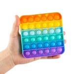 Набор 2 в 1: игрушка антистресс Sibelly Pop It Rainbow Квадрат + Rainbow Восьмиугольник