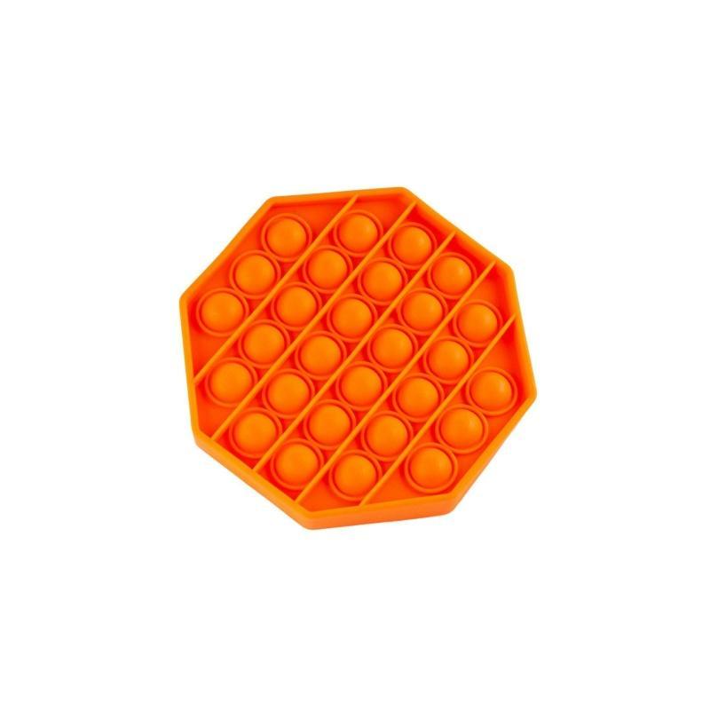 Набір 2 в 1 : Іграшка антистрес Sibelly Pop It Квадрат Glow in Dark + Mono Восьмикутник Orange