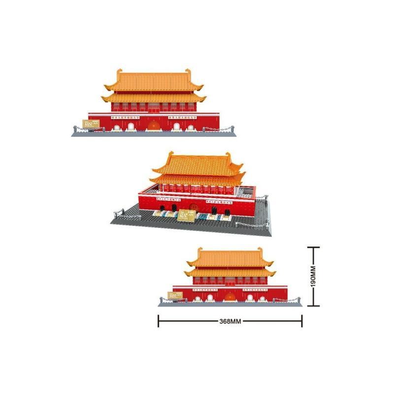 Конструктор Wange Брама небесного спокою - Вежа Тяньаньмєнь, Пекін, Китай (5218)