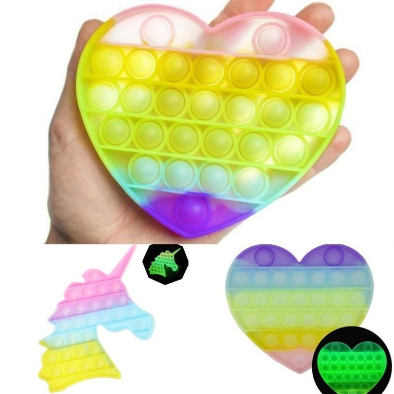 Набір іграшок антистрес  Sibelly Pop It Rainbow Square х 2 шт + Yellow Octagon